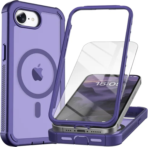 Vista 52 de Magnetic for iPhone SE 3rd&2nd Case with Screen Protector-Army Green