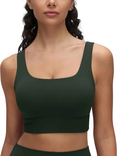 Vista 98 de CRZ YOGA Butterluxe - Brasier deportivo con espalda en U para mujer, cuello redondo, acolchado, de bajo impacto, para yoga, entrenamiento