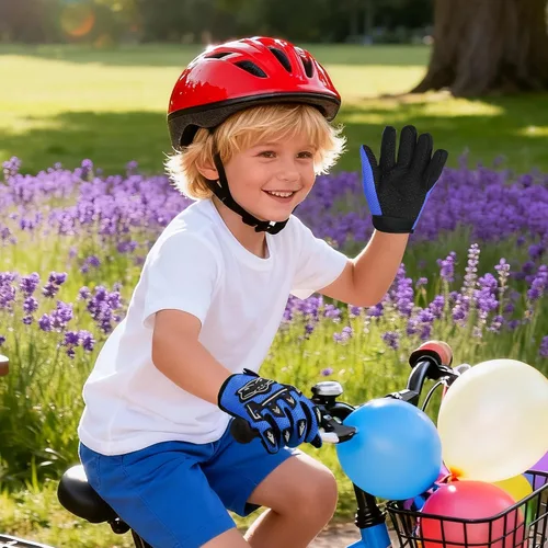 Vista 5 de Guantes de moto de cross para niños, guantes de motocicleta juveniles para niños y niñas