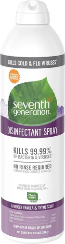 Vista 10 de Seventh Generation Limpiador en aerosol desinfectante, 26 oz. Botella de spray de gatillo, 8/cartón