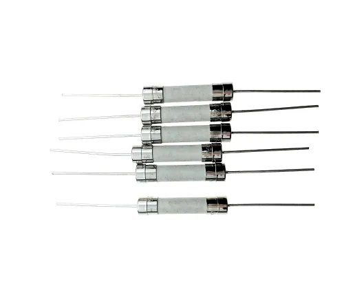 Vista 4 de Vigor Source 1A250V, T1A250V Fusible - Celsius TF Cutoff, 0.236 x 1.181 in, plomo de cerámica - 20 paquetes