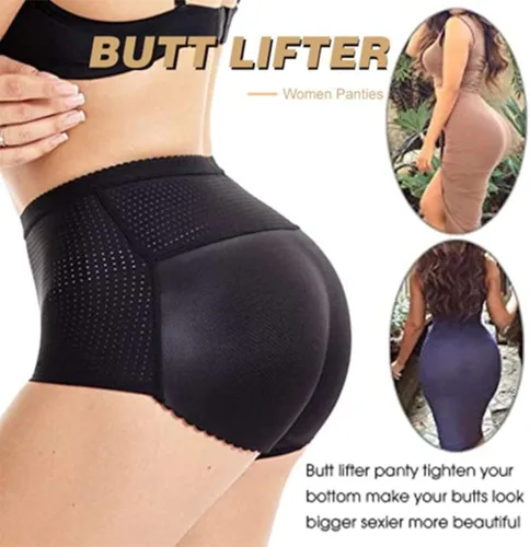 Vista 2 de CYee Bragas de levantamiento de glúteos para mujer, sin costuras, cintura alta, control de abdomen, acolchado, transpirable, ropa