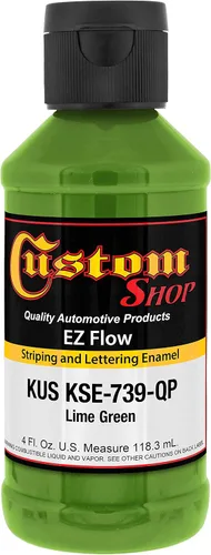 Vista 19 de Custom Shop KSE755-QP - Pintura esmaltada EZ Flow a rayas y letras de oro 23K, 4 onzas