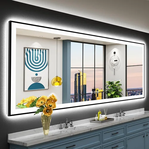 Vista 11 de 24x32 LED Bathroom Mirror, Backlit & Front Lit Lighted Mirror Retroiluminado+luz frontal