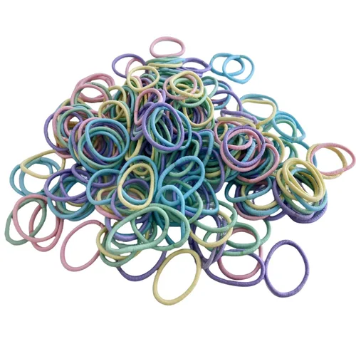 Vista 8 de Ligas pequeñas superelásticas para el cabello para niñas y niños pequeños, no se rompen, elásticos para coletas, coleteros para el cabello, no se