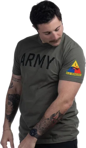 Vista 2 de Army PT Style Shirt - U.S. Military Physical Training Infantry Veteran Workout T-Shirt