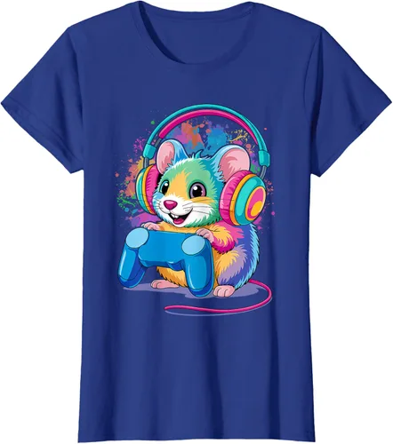 Vista 33 de Mouse Gaming Animal Video Games Funny T-Shirt