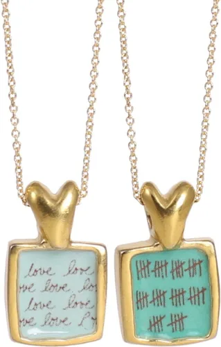 Vista 9 de Mark Poulin Gold Anniversary Necklace - 50 Year Anniversary on 20" gold filled chain
