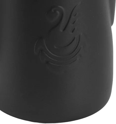Vista 9 de Jarra de espuma de leche, a prueba de derrames, acero inoxidable 304, 14.2 fl oz, boquilla de águila para uso doméstico (negro)