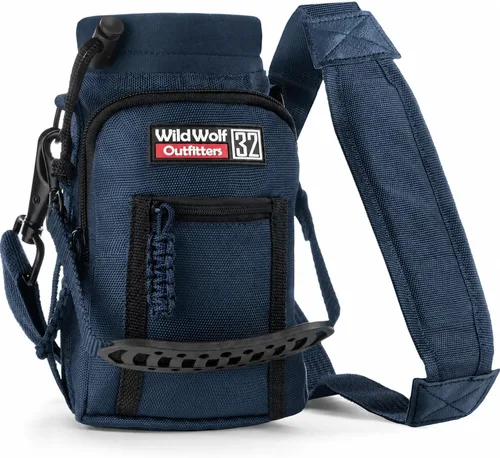 Vista 8 de Wild Wolf Outfitters El mejor soporte para botellas, número 1, para botellas de 32 oz. Lleve, proteja y aísle su cantimplora con este portabotella