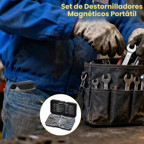 Vista 6 de Juego de herramientas múltiples de herramientas 2026, juego de destornilladores de trinquete 40 en 1, juego de destornilladores magnéticos