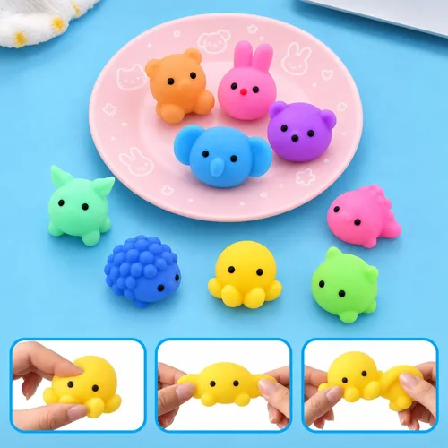Vista 3 de Paquete de 30 juguetes esponjosos a granel, mini squishies