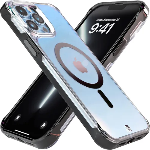 Vista 13 de REBEL Funda transparente para iPhone 13 [Crystal Series Gen-3] compatible con MagSafe, no se amarillea, antiarañazos, protección a prueba de golpes