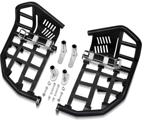 Vista 4 de JY PERFORMANCE Barra Nerf compatible con Yamaha YFZ450 YFZ 450 1999-2022 Protector de talón (no se adapta a YFZ 450R) (negro)
