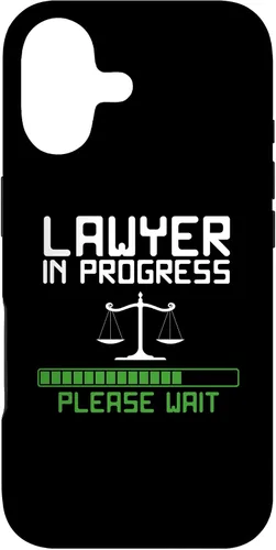 Vista 32 de Lawyer in Progress Scales of Justice Law School Student Case for iPhone 16