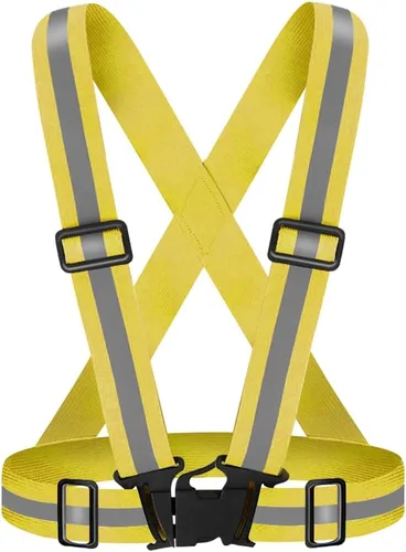 Vista 16 de High Visibility Reflective Vest Safety Vest Running Reflective Gear Adjustable Reflective Vest for Walking,Jogging,Hiking,Night Cycling