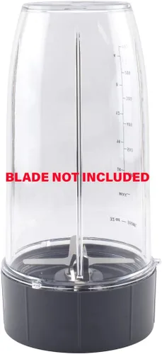 Vista 4 de Paquete de 2 piezas de repuesto de vaso colosal de 32 onzas de altura compatibles con licuadoras Nutri Bullet 600W 900W NB-101B NB-101S NB-201
