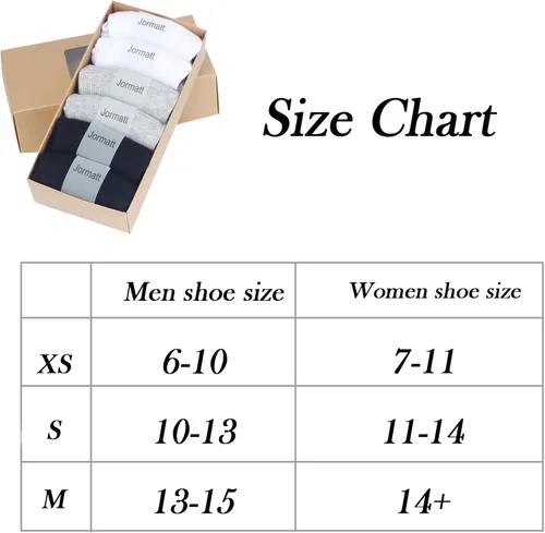 Vista 9 de JORMATT Calcetines de algodón de corte bajo para hombre, con agarre antideslizante, 6 pares, 8 pares