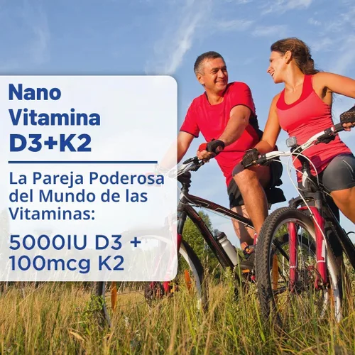 Vista 4 de Nanoceutical Solutions Nano Vitamina D3+K2 Partículas líquidas nanosizadas Absorción rápida Formulación potente de 5000 UI – 1 onza Sin OMG