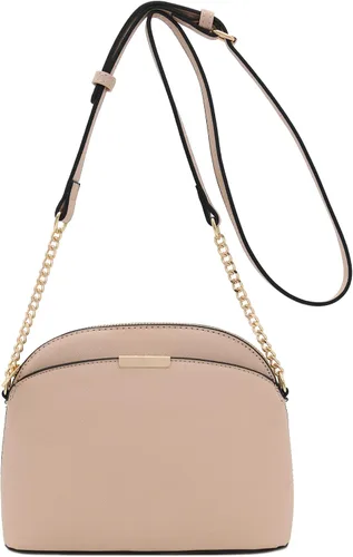 Vista 2 de FashionPuzzle Saffiano Bolso bandolera pequeño con correa de cadena