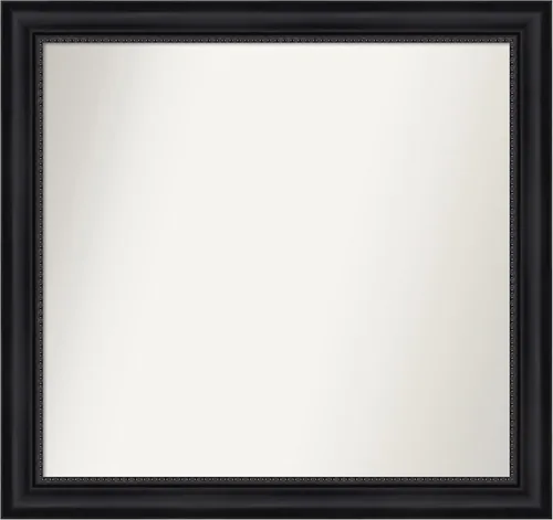 Vista 141 de Amanti Art Espejo personalizado, espejo de baño negro Astor, espejo de pared o espejo de tocador de baño sobre el fregadero (25 x 25 pulgadas)