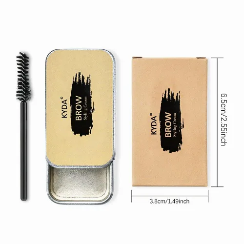 Vista 2 de Ownest Kit de Jabón para Cejas, Jabón para Peinar Cejas, Pomada para Cejas Impermeable y a Prueba de Manchas de Larga Duración para Cejas Naturales