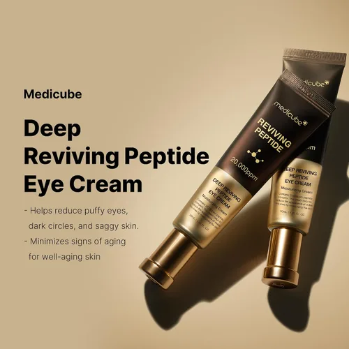 Vista 2 de medicube Dúo de suero para ojos para una piel de aspecto más firme: suero péptido PDRN y crema para ojos con péptidos revitalizantes profundos
