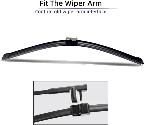 Vista 3 de Limpiaparabrisas delantero compatible con VW Golf Plus 521 2009-2014, limpiaparabrisas delantero de goma suave, parabrisas automático de 28 2 PIEZAS
