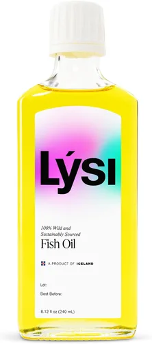 Vista 2 de LYSI Omega 3 Aceite de Pescado Limón, 8.12 OZ