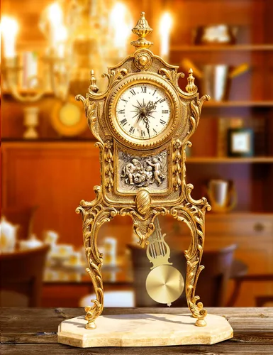Vista 3 de NiHome Reloj de pared de cuarzo de repuesto de péndulo, péndulo de reloj retro mecánico tradicional de aluminio, alto brillo, ligero para el hogar
