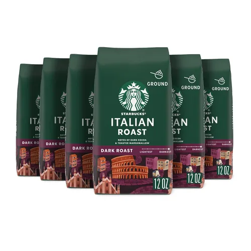 Vista 35 de Starbucks Café de tierra asado oscuro asado francés, bolsa de 28 onzas Café molido 100% arábigo; tostado francés tostado oscuro; 1 bolsa, 28 onzas