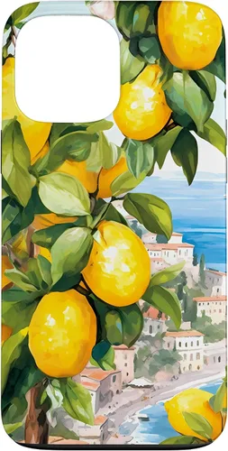 Vista 24 de iPhone 16 Costa de Amalfi con limones de Amalfi del Mar Mediterráneo
