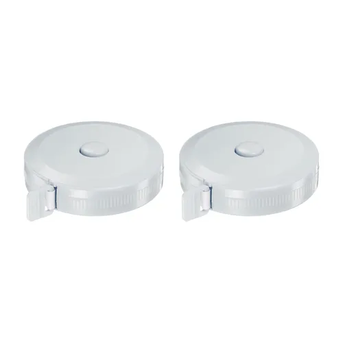Vista 12 de HARFINGTON 2 cintas métricas redondas retráctiles de 4.9 ft/60 pulgadas, tamaño de bolsillo para medidas de cuerpo, tela, costura y manualidades