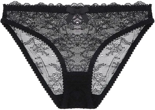 Vista 8 de Lumiere - Conjunto de sujetador y bragas de encaje sin forro para mujer