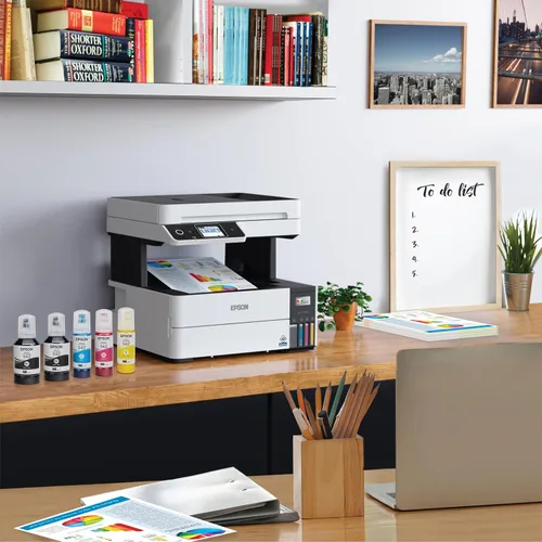 Vista 7 de Epson EcoTank Pro ET-5170 Impresora inalámbrica a color todo en uno Supertank con escáner, copiadora, alimentador automático de documentos para fax