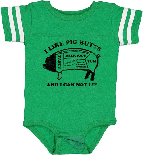 Vista 26 de inktastic Body para bebé I Like Pig Butts Blanco
