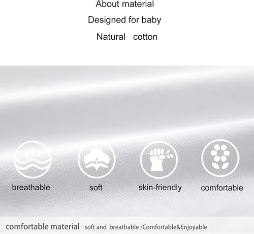 Vista 7 de pureborn Mameluco de algodón súper suave para bebés y niñas de 0 a 24 meses