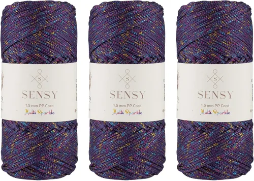 Vista 93 de Sensy Premium Cuerda de Poliéster 1.5mm (0.059 pulgadas) 164 Yardas Cuerda de Polipropileno 100% Cuerda de Macramé 1.5mm Cuerda para Bolsa