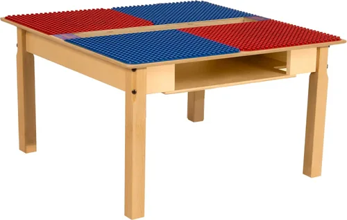 Vista 8 de Mesa DUPLO con canal y estante