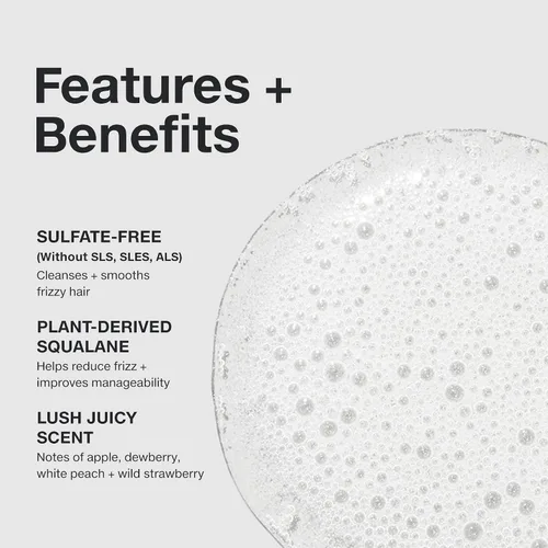 Vista 2 de Paul Mitchell Super Smooth Shampoo, Controls Frizz, Adds Softness, For Frizzy Hair