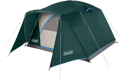 Vista 7 de Coleman Tienda de campaña Skydome con vestíbulo de clima completo, resistente a la intemperie para 4/6 personas, se instala en 5 minutos y protege