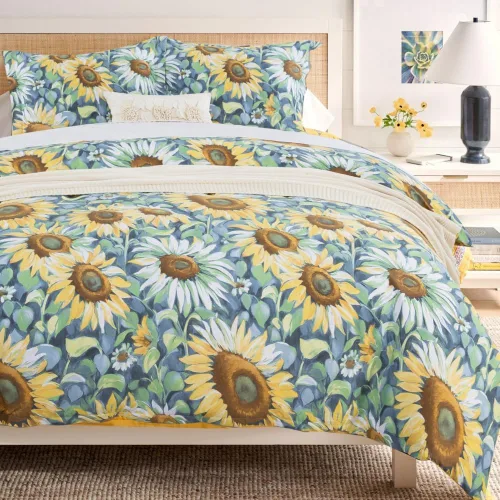 Vista 14 de DAUAOTO Juego de funda de edredón tamaño completo 82"X86" + 2 fundas de almohada, ropa de cama de algodón floral paisley rojo dorado, cierre