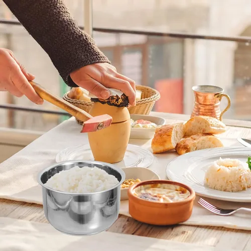 Vista 6 de Ciieeo Olla arrocera de 2 litros – Revestimiento interior de acero inoxidable para olla y tanque – Olla eléctrica a presión