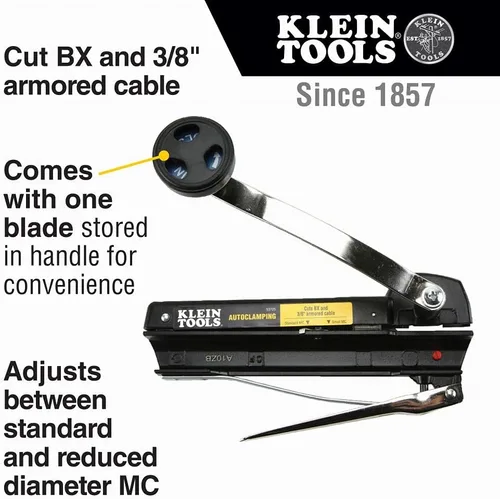 Vista 3 de Klein Tools Cortador de cables blindado + sierra Jab plegable
