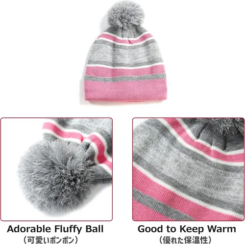 Vista 5 de Azarxis Pasamontañas para niños, gorro de forro polar, máscara de esquí, gorro de invierno, ajustable, calentador de cuello doble