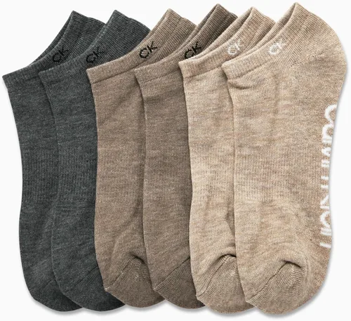 Vista 119 de Calvin Klein Calcetines para hombre, mezcla de algodón, acolchados, sin talla, forro de calcetines atléticos (6 unidades)