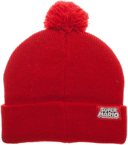 Vista 2 de Nintendo Super Mario Bros. Gorro de invierno con pompones