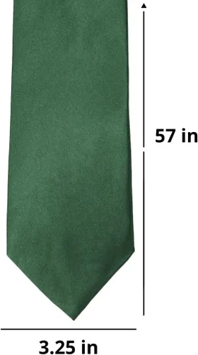 Vista 36 de tiemart Corbata de color sólido para hombre Longitud estándar