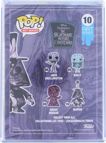 Vista 2 de Funko POP Disney: Pesadilla antes de Navidad - Alcalde (serie del artista) con funda protectora, 3.75 pulgadas, multicolor, 49303