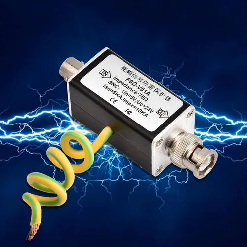 Vista 5 de Protector de sobretensiones para cámara CCTV Video BNC, dispositivo de protección contra sobretensiones 24 V